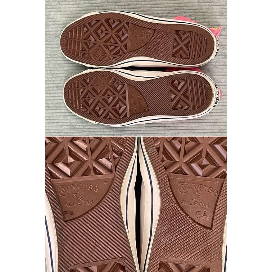 ミント 80's 米国製 MADE IN USA ビンテージ コンバース オールスター CONVERSE ALL STAR HI キャンバス ピンク 51/2 24.5 [ta-1152] | ALL STAR | 07