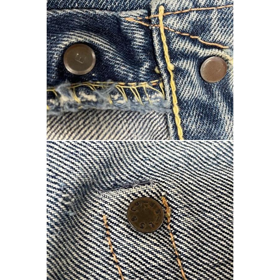 60's 米国製 ビンテージ リーバイス LEVI'S 503BXX 501XX 隠しリベット 均等V 赤耳 実寸W66L64 [ta-1201]_6