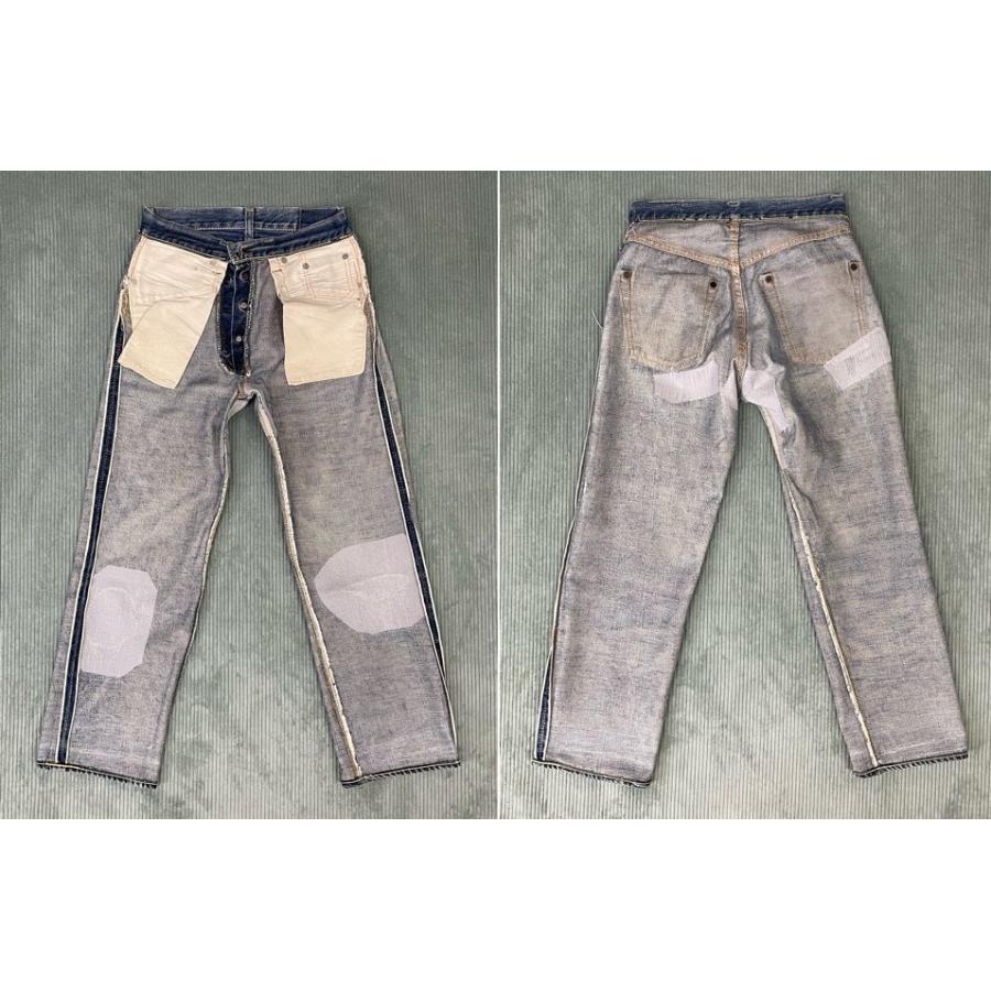 60's 米国製 ビンテージ リーバイス LEVI'S 503BXX 501XX 隠しリベット 均等V 赤耳 実寸W66L64 [ta-1201]_9