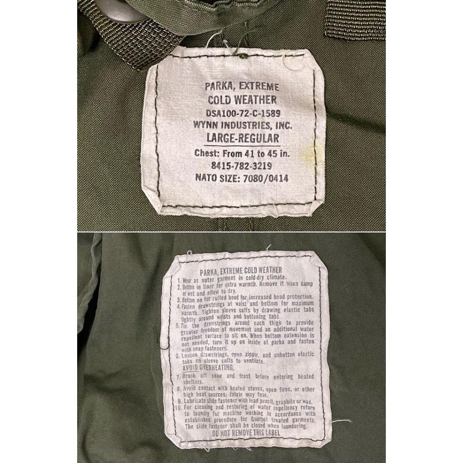 MILITARY（ミリタリー） 70's 1972 米軍 US ARMY M-65 フィッシュ