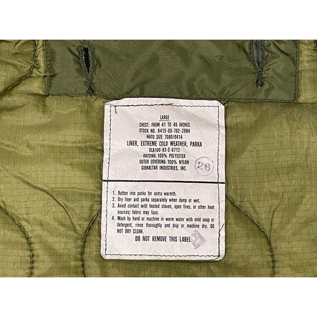 80s GIBRALTAR INDUSTRIES M-65 キルティングライナー 80s GIBRALTAR INDUSTRIES キルティングライナー M