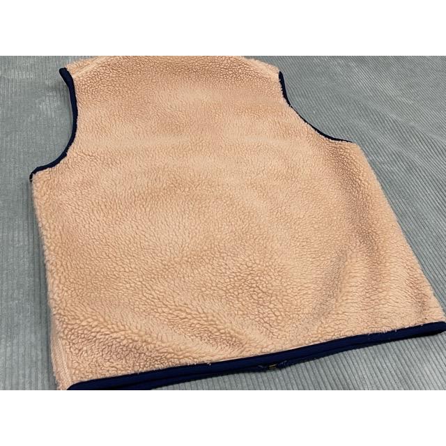 2000 米国製 パタゴニア patagonia フリース クラシックレトロX ベスト Classic RETRO-X VEST 23044 ナチュラル ネイビー XS [ta-1347]の画像