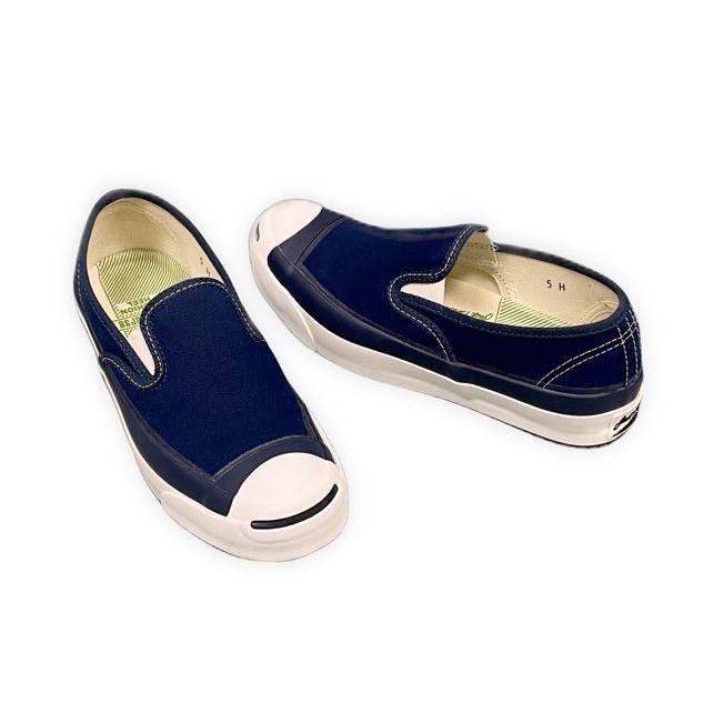2016AW コンバース アディクト CONVERSE ADDICT ジャックパーセル JACK PURCELL CANVAS SLIP-ON 1CK457 ネイビー 24.0 [ta-1376] | JACK PURCELL