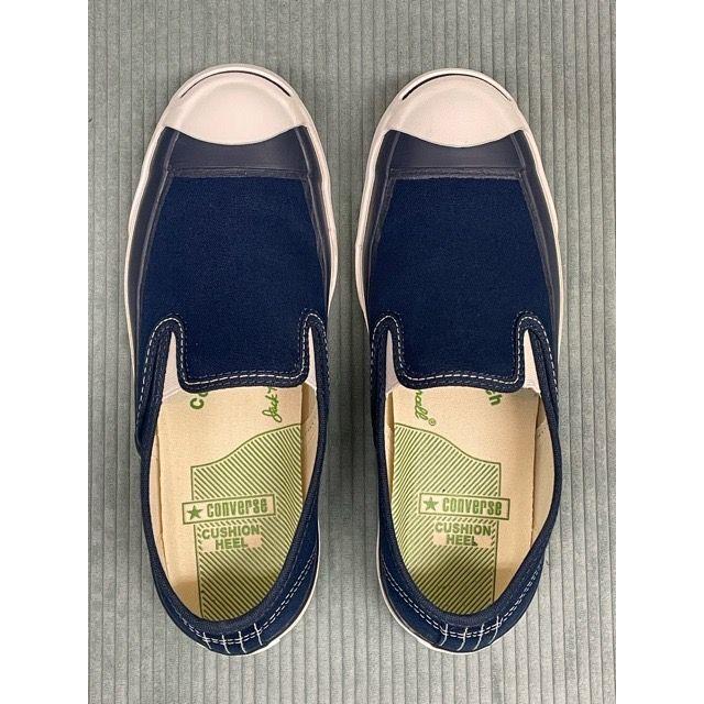 2016AW コンバース アディクト CONVERSE ADDICT ジャックパーセル JACK PURCELL CANVAS SLIP-ON 1CK457 ネイビー 24.0 [ta-1376] | JACK PURCELL | 01