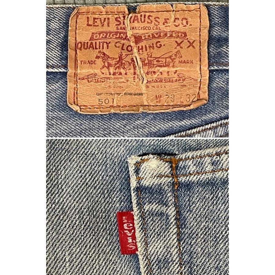 80's 1982 米国製 リーバイス LEVI'S 501 レッドライン 赤耳 ひげ 裾チェーンステッチ 表記W29L32 実寸W73L74 [ta-1392] | Levi's | 07