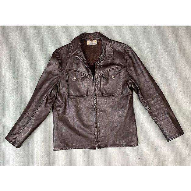 VINTAGE 60's カナダ Sprung ビンテージ レザー ジャケット ウエスタン