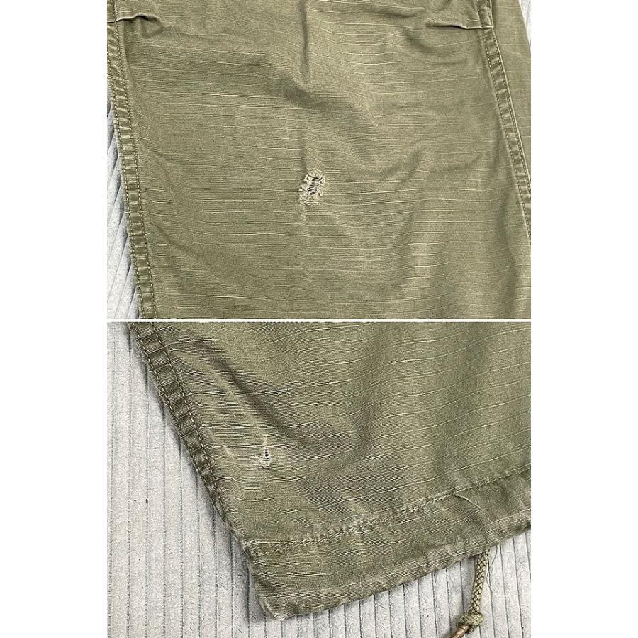 60's 1969 ミリタリー US ARMY 米軍 ジャングルファティーグパンツ 4th ポプリン リップストップ カーゴパンツ SHORT SMALL [ta-1492] | MILITARY | 05