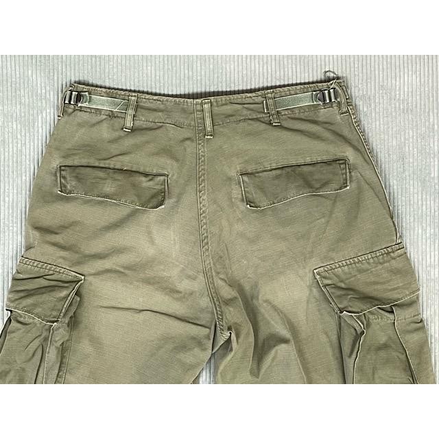 60's 1969 ミリタリー US ARMY 米軍 ジャングルファティーグパンツ 4th ポプリン リップストップ カーゴパンツ SHORT SMALL [ta-1492] | MILITARY | 08