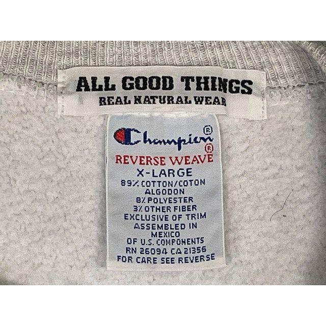 90’s メキシコ製 チャンピオン ALL GOOD THINGS 97-98 スウェット リバースウィーブ 染込み Champion REVERSE WEAVE XL [ta-1533] | REVERSE WEAVE | 06