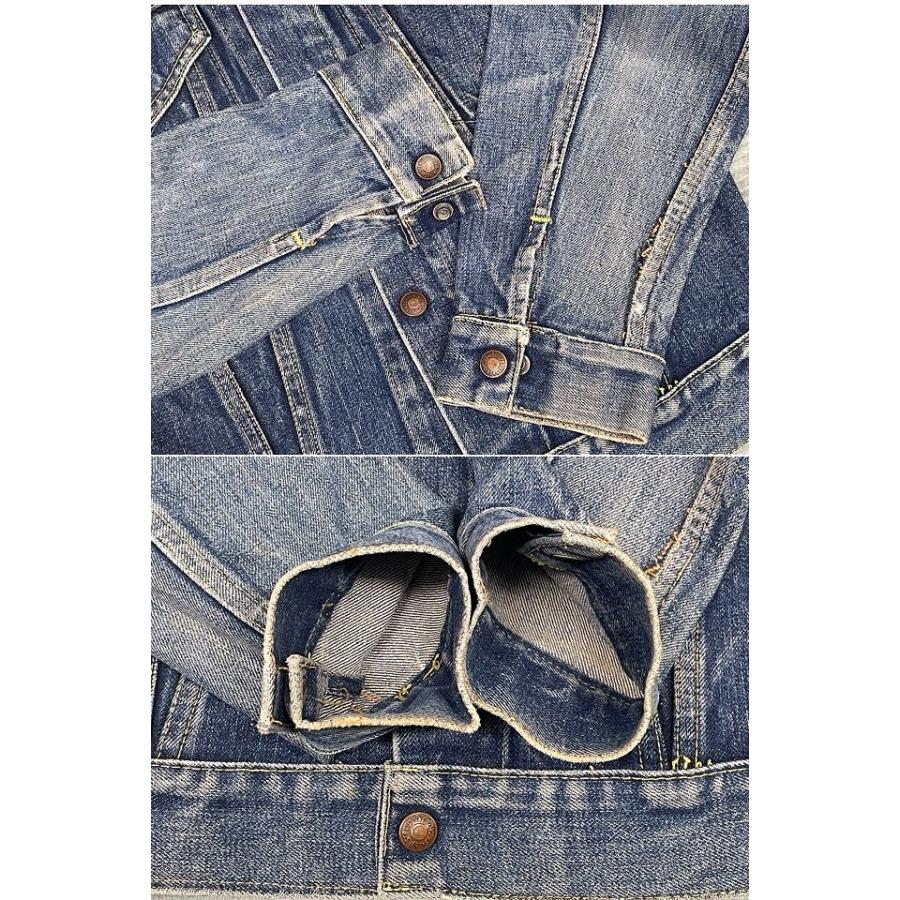 60's 米国製 リーバイス LEVI'S ビンテージ デニムジャケット 557BXX サード 均等V ビッグE 裏ライトオンス 着丈54 身幅44 [ta-1570] | Levi's | 04