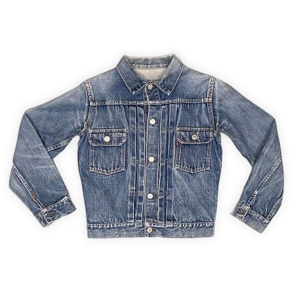 50's 米国製 リーバイス LEVI'S ビンテージ デニムジャケット 507XX セカンド 前期 均等V ビッグE 釦裏17 着丈49 身幅46 [ta-1571] | Levi's