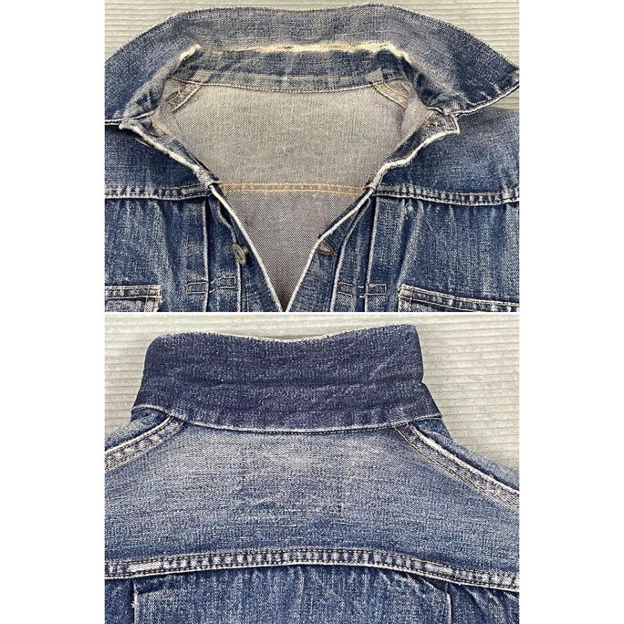 50's 米国製 リーバイス LEVI'S ビンテージ デニムジャケット 507XX セカンド 前期 均等V ビッグE 釦裏17 着丈49 身幅46 [ta-1571] | Levi's | 05