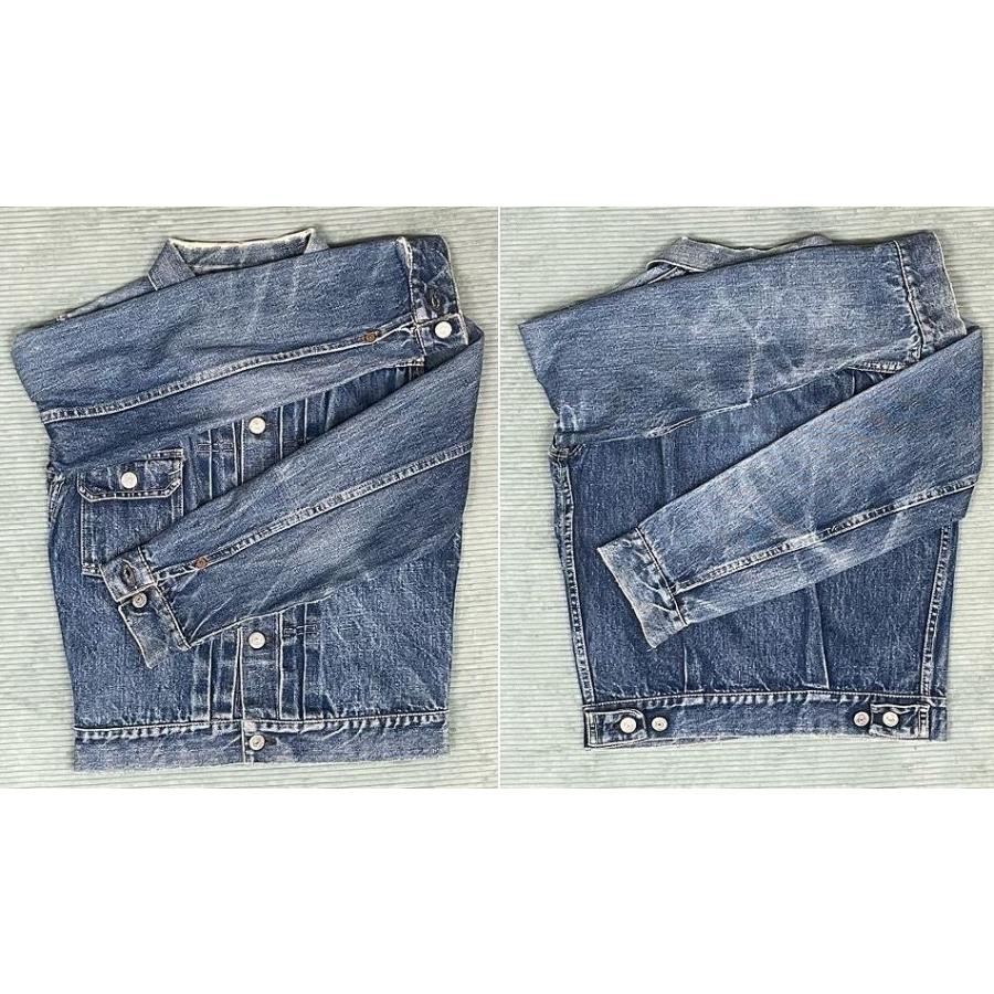 50's 米国製 リーバイス LEVI'S ビンテージ デニムジャケット 507XX セカンド 前期 均等V ビッグE 釦裏17 着丈49 身幅46 [ta-1571] | Levi's | 03