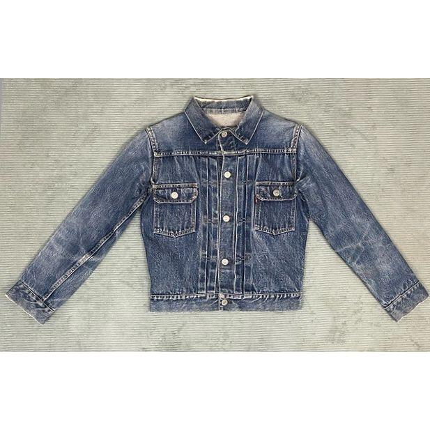 50's 米国製 リーバイス LEVI'S ビンテージ デニムジャケット 507XX セカンド 前期 均等V ビッグE 釦裏17 着丈49 身幅46 [ta-1571] | Levi's | 02