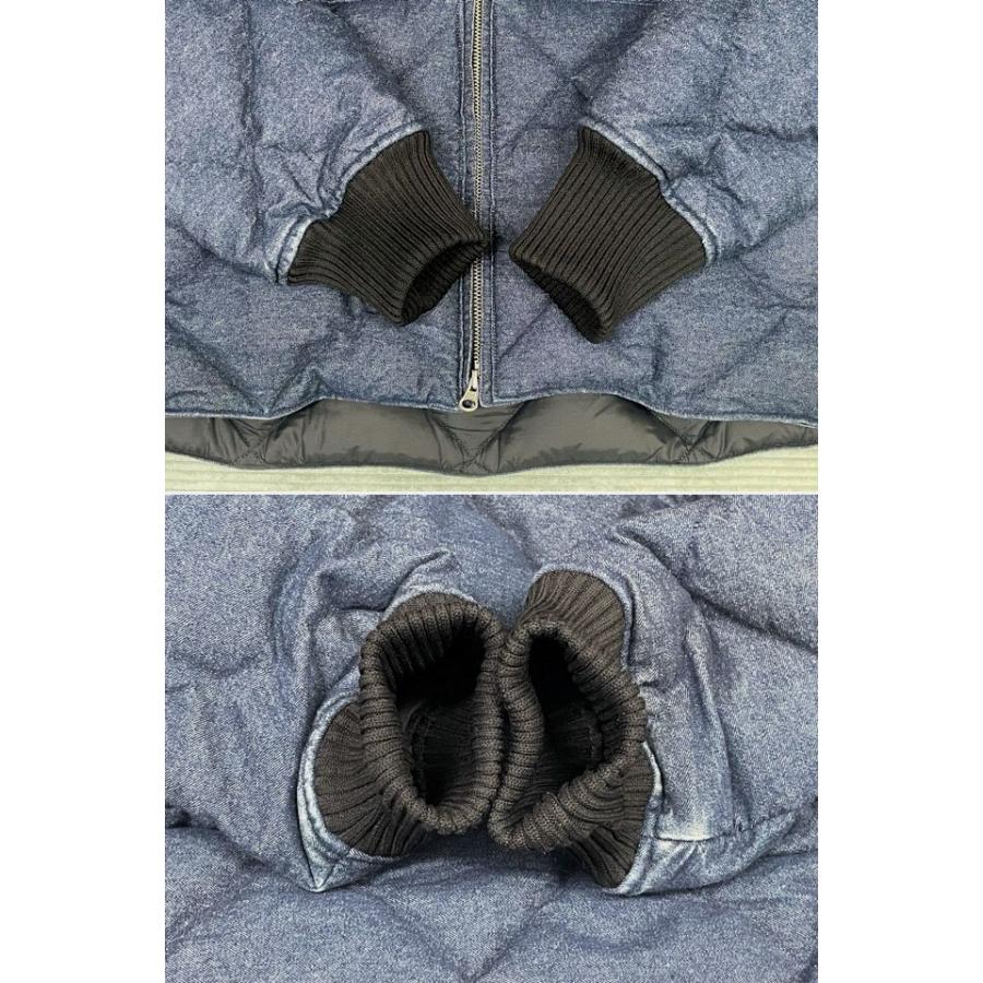 米国製 エディーバウアー クレセントダウンワークス ダウンジャケット インディゴデニム MEN’S DIAGONAL QUILT DOWN SWEATER M [ta-1585] | Eddie Bauer | 05