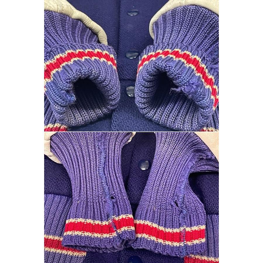 VINTAGE 70's 米国製 ALBION KNITTING MILLS スタジャン アワード