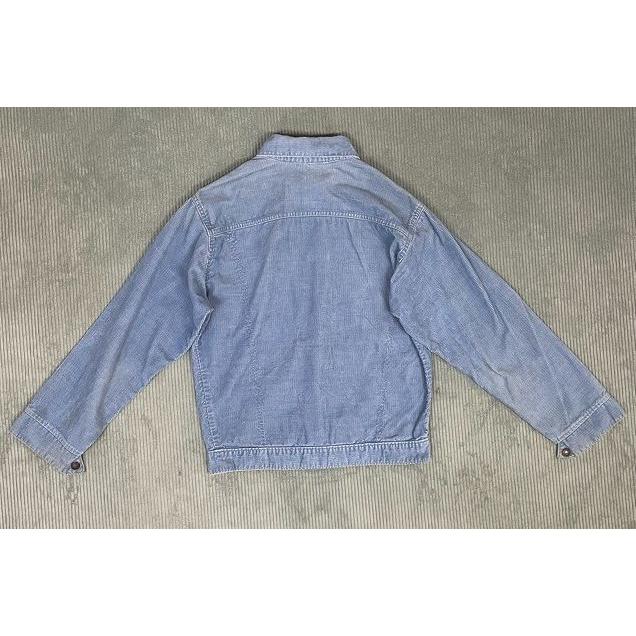 70's 米国製 リーバイス LEVI'S コーデュロイ トラッカージャケット スナップ釦 サドルマン サックスブルー 18 [ta-1595] | Levi's | 07
