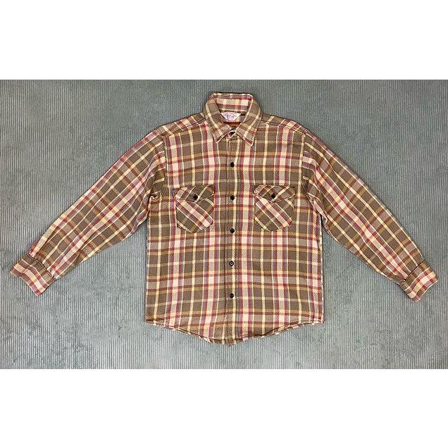 70's 米国製 MADE IN USA フロストプルーフ FROSTPROOF ヘビーネル ネルシャツ チェック クッキー 15-M-151/2 [ta-1603] | VINTAGE | 05