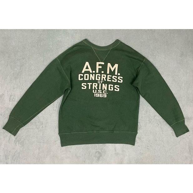 日本製 WAREHOUSE ウエアハウス スウェット A.F.M. CONGRESS 両V セットインスリーブ グリーン 40 [ta-1189] | WAREHOUSE | 06