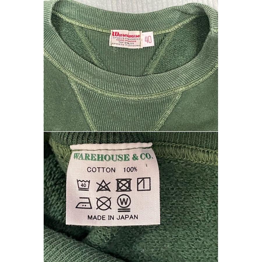 日本製 WAREHOUSE ウエアハウス スウェット A.F.M. CONGRESS 両V セットインスリーブ グリーン 40 [ta-1189] | WAREHOUSE | 02