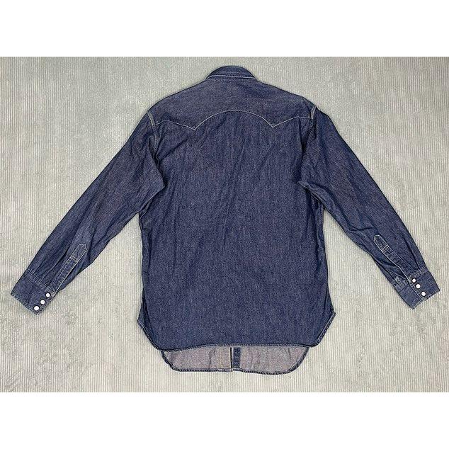 90's 米国製 MADE IN USA バレンシア工場 リーバイス LEVI'S 7205-1018 デニム ウエスタンシャツ ショートホーン 復刻 L [n-0011] | Levi's VINTAGE CLOTHING | 07