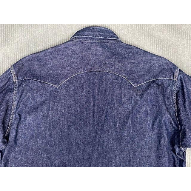 90's 米国製 MADE IN USA バレンシア工場 リーバイス LEVI'S 7205-1018 デニム ウエスタンシャツ ショートホーン 復刻 L [n-0011] | Levi's VINTAGE CLOTHING | 08