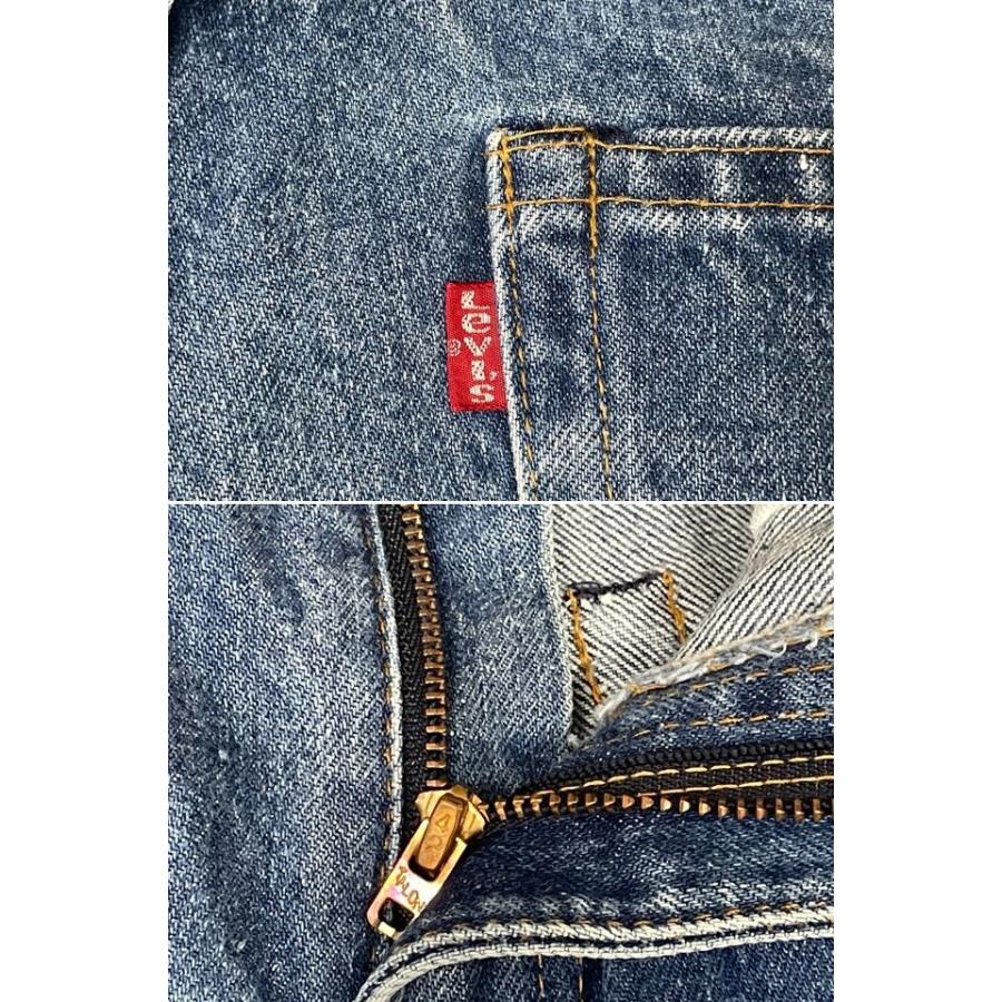 80's 1981 米国製 ビンテージ リーバイス LEVI'S 505-0217 TALON42 内股シングル 裾チェーン 表記W31L29 実寸W78L73 [ta-1628] | Levi's | 03