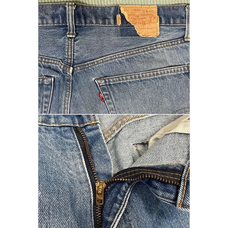 80's 1981 米国製 ビンテージ リーバイス LEVI'S 505-0217 TALON42 内股シングル 裾チェーン 表記W36L31 実寸W89L77 [ta-1629] | Levi's | 03