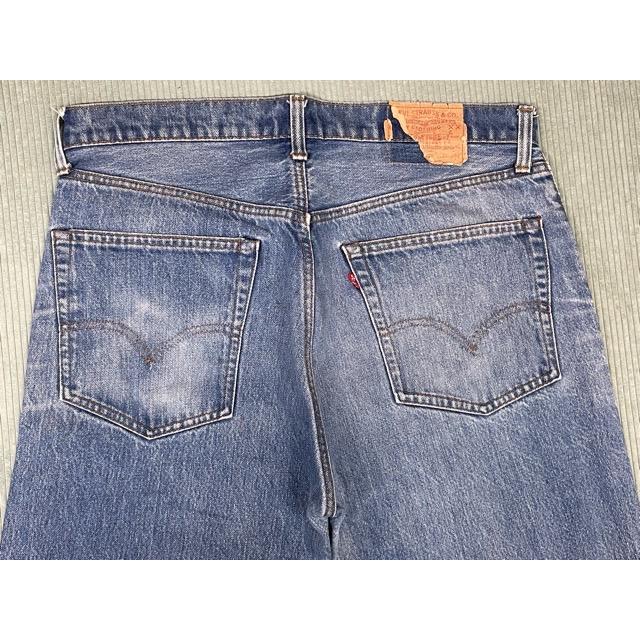 80's 1981 米国製 ビンテージ リーバイス LEVI'S 505-0217 TALON42 内股シングル 裾チェーン 表記W36L31 実寸W89L77 [ta-1629] | Levi's | 08