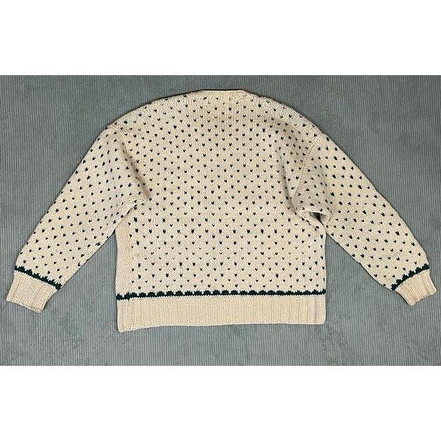 80's 香港製 L.L.Bean エルエルビーン ハンドニット セーター バーズアイ ビーンブーツ 犬 ウール100% XL [ta-1642] | L.L.Bean | 07