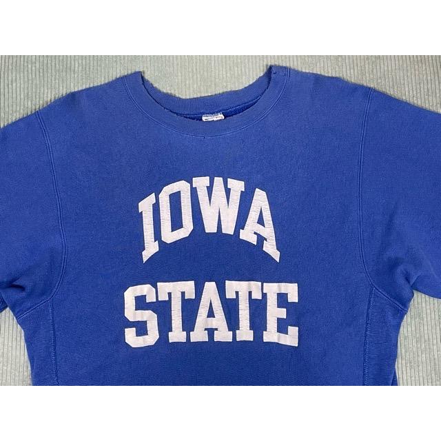 90’s 米国製 チャンピオン ビンテージ リバースウィーブ Champion REVERSE WEAVE IOWA STATE ブルー 青 L [ta-1665] | REVERSE WEAVE | 01