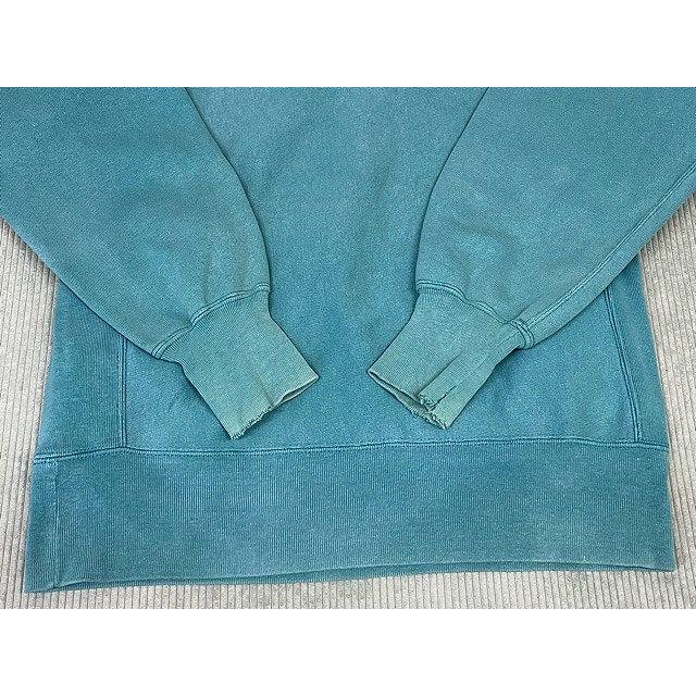 90’s 米国製 チャンピオン ビンテージ リバースウィーブ Champion REVERSE WEAVE モックネック ボロ フェード ターコイズ L [ta-1667] | REVERSE WEAVE | 09