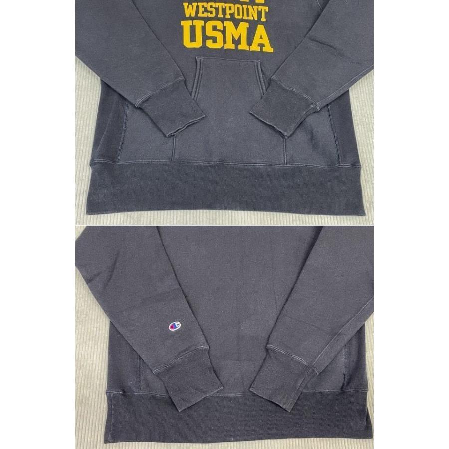 米国製 チャンピオン スウェット リバースウィーブ パーカー ARMY WESTPOINT USMA Champion REVERSE WEAVE 赤単タグ ネイビー L [ta-1672] | REVERSE WEAVE | 05