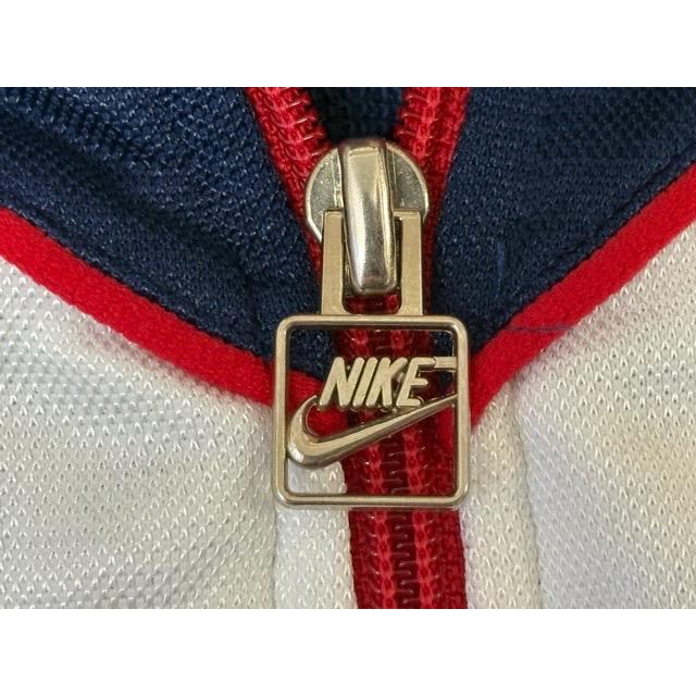 80's 紺タグ 日本製 MADE IN JAPAN ビンテージ ナイキ NIKE トラックトップ ジャージ ネイビー ホワイト レッド M [ta-1745] | NIKE | 04
