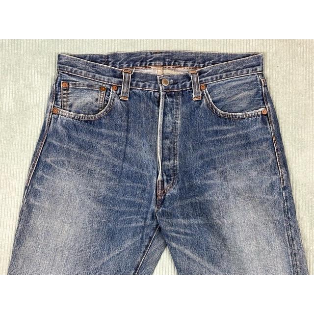1999 米国製 バレンシア工場 555 リーバイス LEVI'S 501XX 47501-0117 革パッチ ひげ ハチノス 表記W36L36 実寸W82L84 [ta-1784] | Levi's VINTAGE CLOTHING | 01