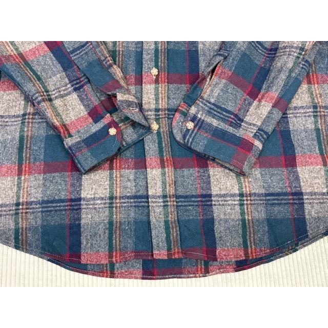 80's 米国製 MADE IN USA ペンドルトン Pendleton ウールシャツ 片ポケット ボックス チェック L [ta-1799] | PENDLETON | 04