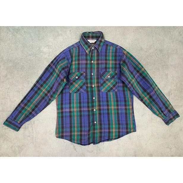 70's 80's 米国製 ビンテージ FIVEBROTHER ファイブブラザー ヘビーネル ネルシャツ チェック M 15-151/2 [ta-1801] | FIVEBROTHER | 06