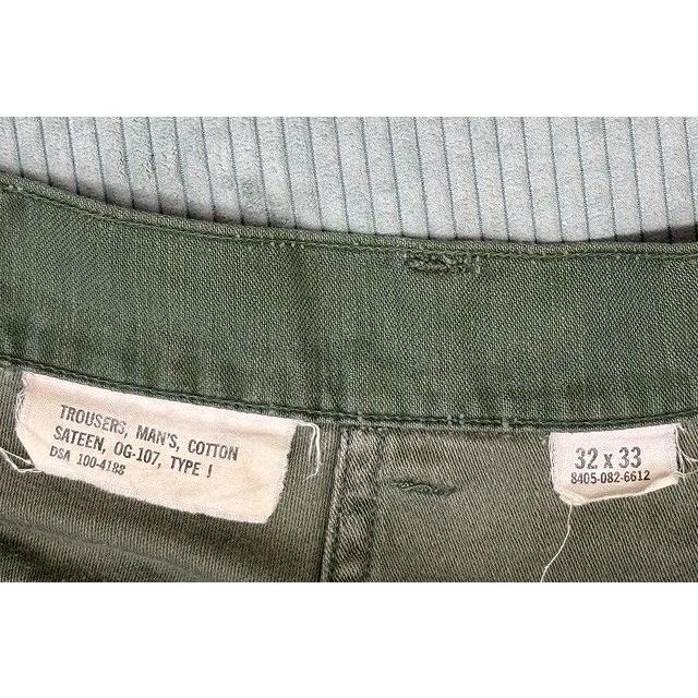 60's 米軍 us army trousers 8405-082-6612 ベイカーパンツ ファティーグパンツ OG-107 生地違い 32x33 実寸W78L78 [ta-1804] | MILITARY | 11