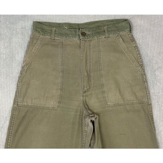60's 米軍 us army trousers 8405-082-6612 ベイカーパンツ ファティーグパンツ OG-107 生地違い 32x33 実寸W78L78 [ta-1804] | MILITARY | 02