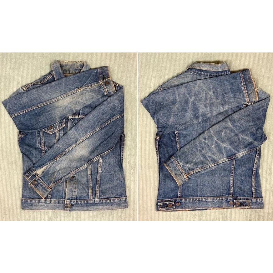 60's 70's 米国製 リーバイス LEVI'S ビンテージ デニムジャケット 70505-0217 ビッグE 橙綿糸 38 [ta-1805] | Levi's | 03