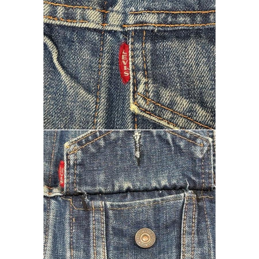 60's 70's 米国製 リーバイス LEVI'S ビンテージ デニムジャケット 70505-0217 ビッグE 橙綿糸 38 [ta-1805] | Levi's | 02