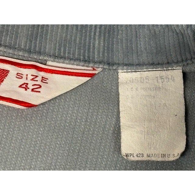 70's 米国製 リーバイス LEVI'S ビンテージ コーデュロイ トラッカージャケット 70505-1554 ビッグE グレー 42 身幅57 [ta-1806] | Levi's | 03