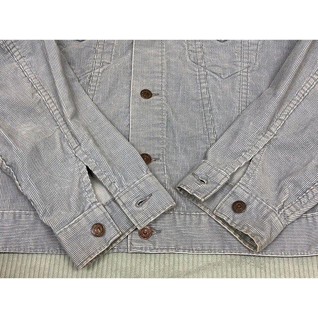 70's 米国製 リーバイス LEVI'S ビンテージ コーデュロイ トラッカージャケット 70505-1554 ビッグE グレー 42 身幅57 [ta-1806] | Levi's | 05