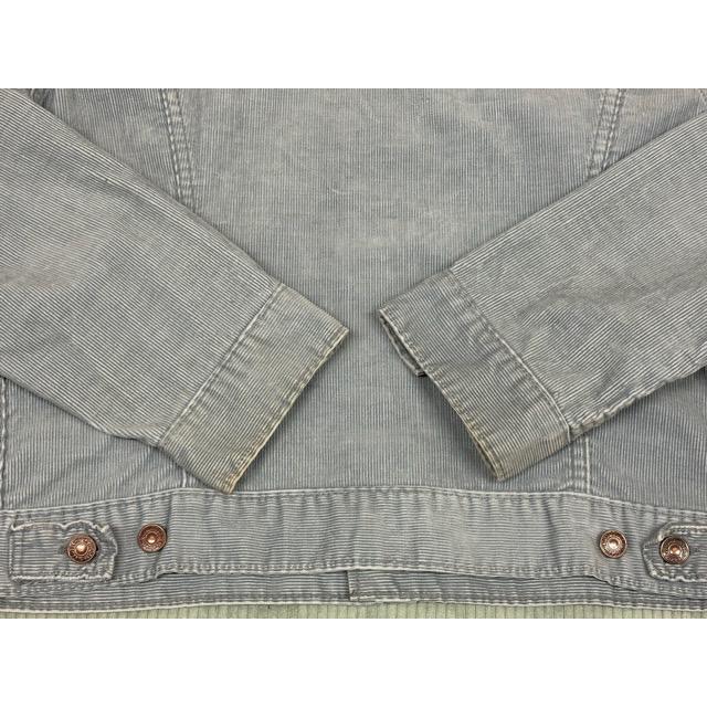 70's 米国製 リーバイス LEVI'S ビンテージ コーデュロイ トラッカージャケット 70505-1554 ビッグE グレー 42 身幅57 [ta-1806] | Levi's | 09