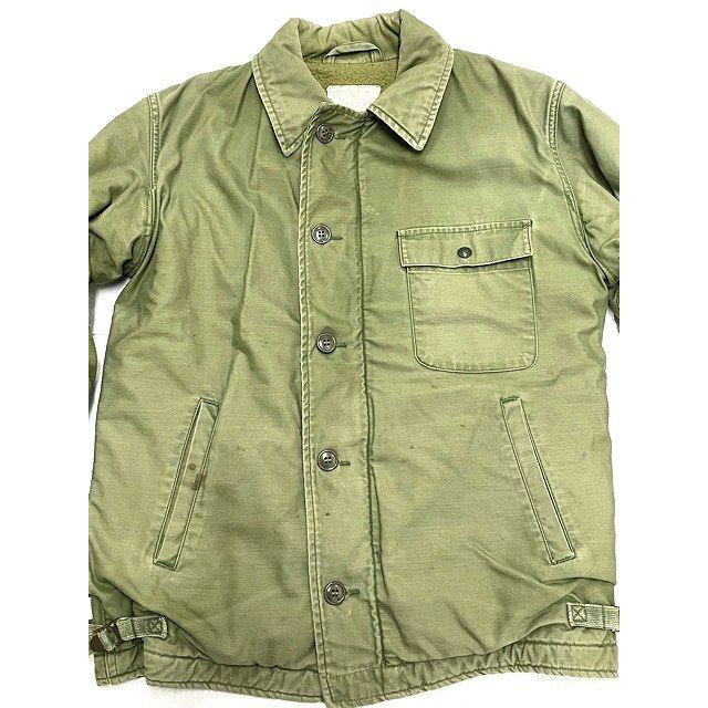 80's ミリタリージャケット US NAVY A-2 デッキジャケット DECK JACKET