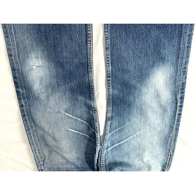 90's 1998 米国製 MADE IN USA リーバイス LEVI'S 501 インディゴ ひげ 表記W33L34 実寸W80 L82cm [tal-0268]｜highground｜06