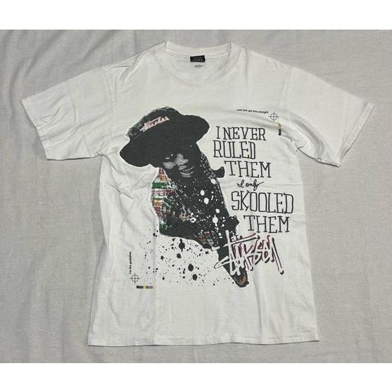 00's メキシコ製 STUSSY ステューシー オールドステューシー Tシャツ I NEVER RULED THEM ホワイト サイズS  [tal-0317] : tal-0317 : LOAFERS used clothing - 通販 - Yahoo!ショッピング