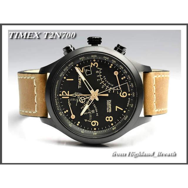 ≪即日発送≫●TIMEX 腕時計 タイメックス 腕時計 メンズ フライバック クロノグラフ T2N700レザーベルト｜highland-breath