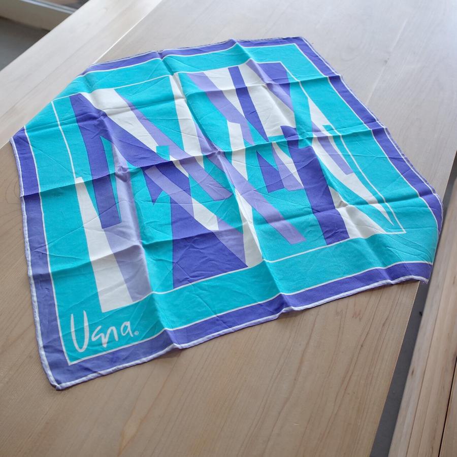 Vera Neumann　Scarf　Blue　1960s-70s【USED】 |  | 01