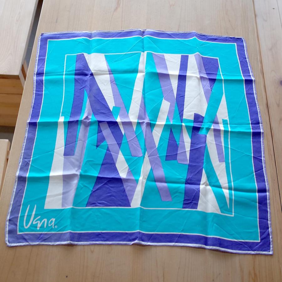 Vera Neumann　Scarf　Blue　1960s-70s【USED】 |  | 02